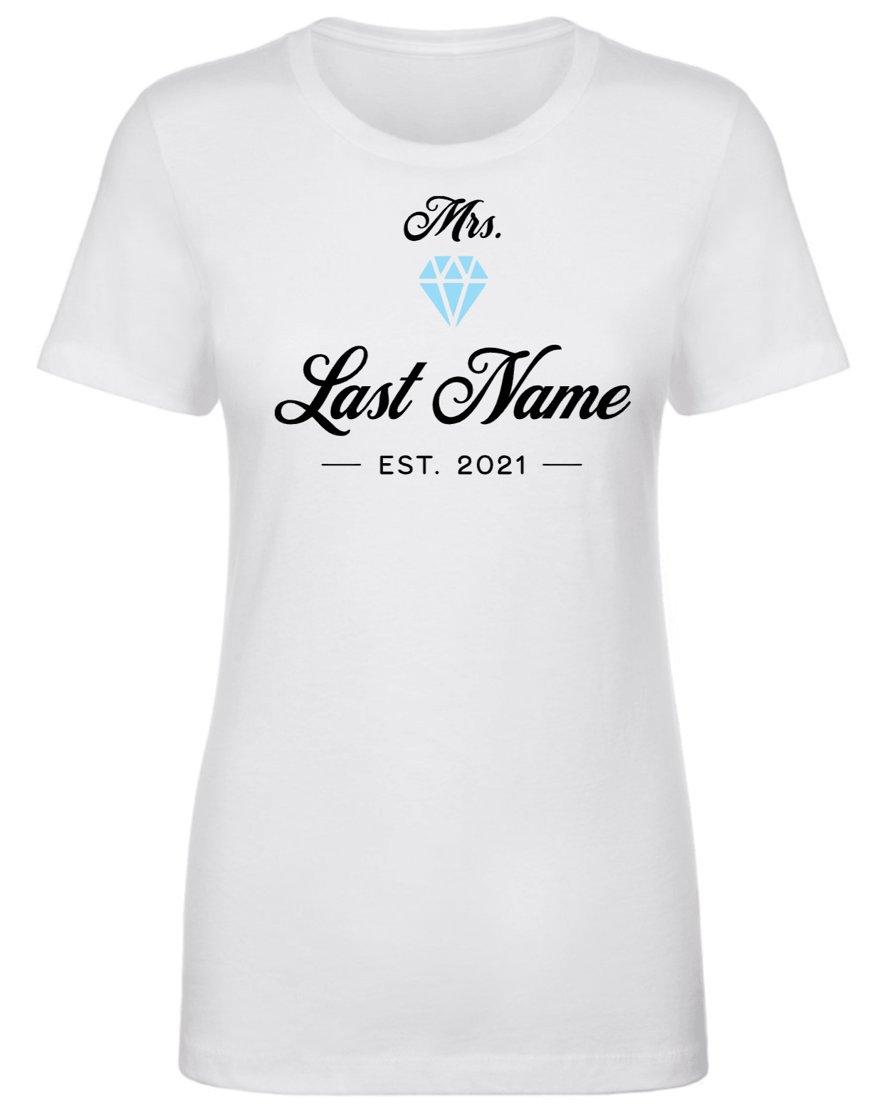 Custom Engagement T-Shirt - Est. Date - Your Creatives Inc