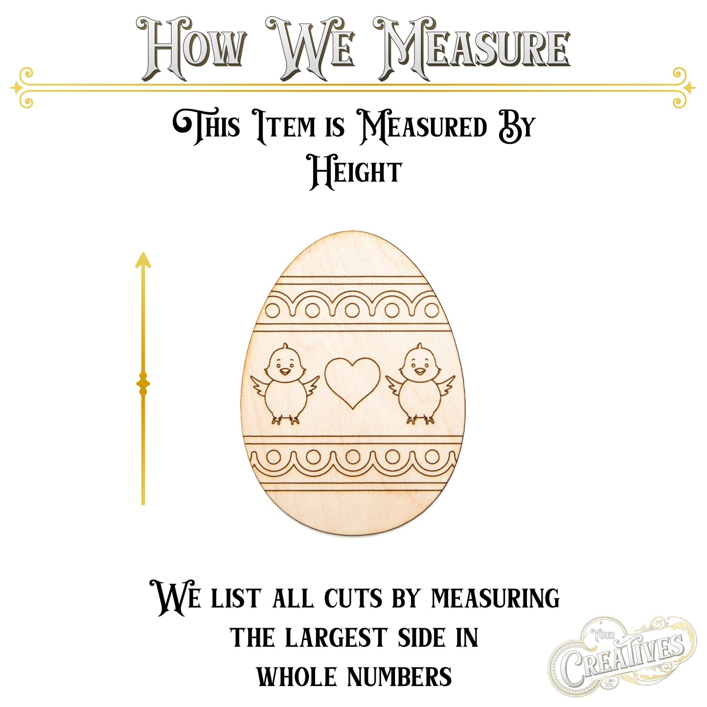 Decorative Easter Eggs-Wood Cutout-Detailed Egg Designs-Five Design Options-Various Sizes-Easter Egg Decor-Intricate Line Etch Designs