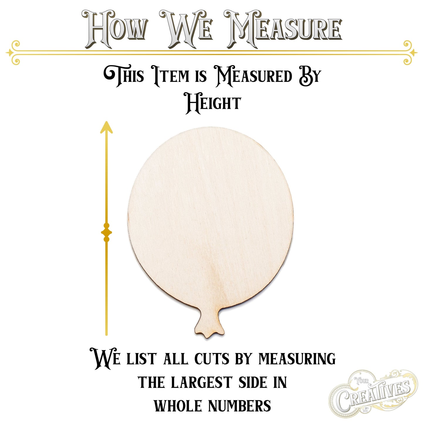 Balloon-Blank Wood Cutout-Single Balloon Shape-Party Balloon DIY Sign-Various Sizes-DIY Crafts-Party Favors-Balloon Theme Decor-Festive