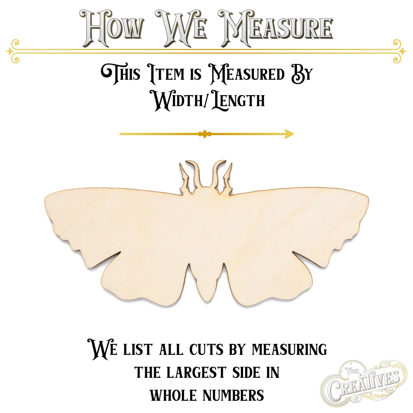 Moth Blank Wood Cutout Bugs And Insects Blanks-Insects Decor-Various Sizes-DIY Crafts-Unfinished Wood-Moth Decor-Insect Lovers Wood Crafts