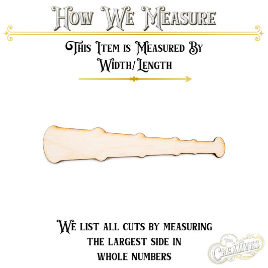 Telescope Blank Wood Cutout - Laser Cut Unfinished Craft Shape - Multiple Sizes