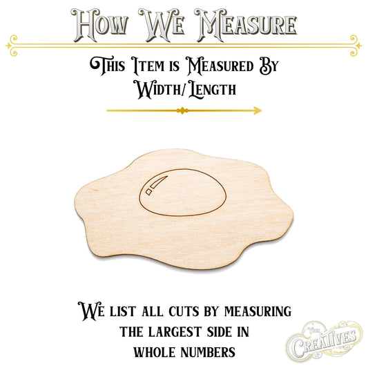 Fried Egg Wood Cutout - Laser Cut Unfinished Craft Shape - Multiple Sizes