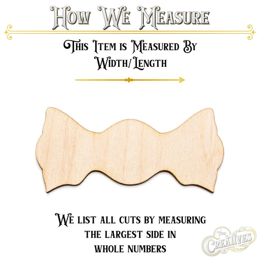 Candy Blank Wood Cutout - Laser Cut Unfinished Craft Shape - Multiple Sizes