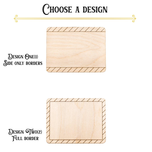 Hazard Sign Wood Cutout - Laser Cut Unfinished Craft Shape - Multiple Sizes