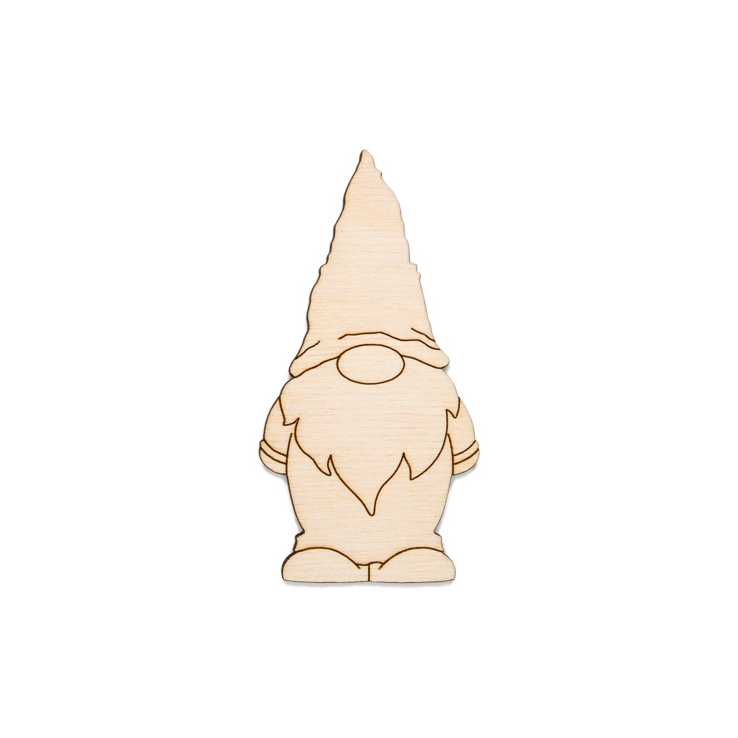 Gnomes Wood Cutout Classic Or Rugged - Laser Cut Unfinished Craft Shape - Multiple Sizes