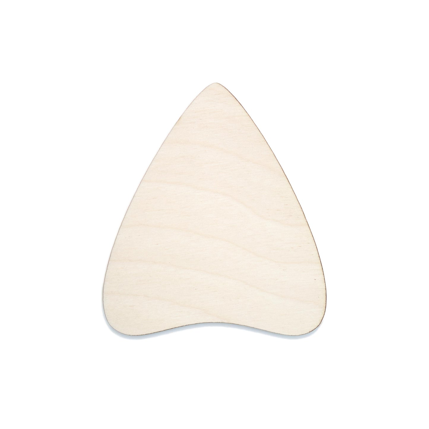 Planchette Blank Wood Cutout - Laser Cut Unfinished Craft Shape - Multiple Sizes