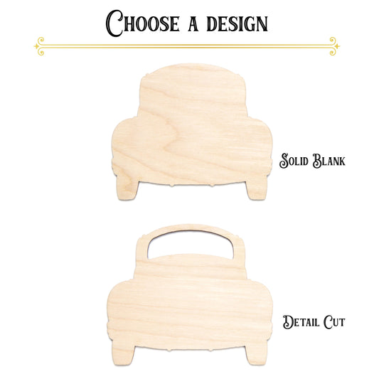 Buggy Car Blank Wood Cutout - Laser Cut Unfinished Craft Shape - Multiple Sizes