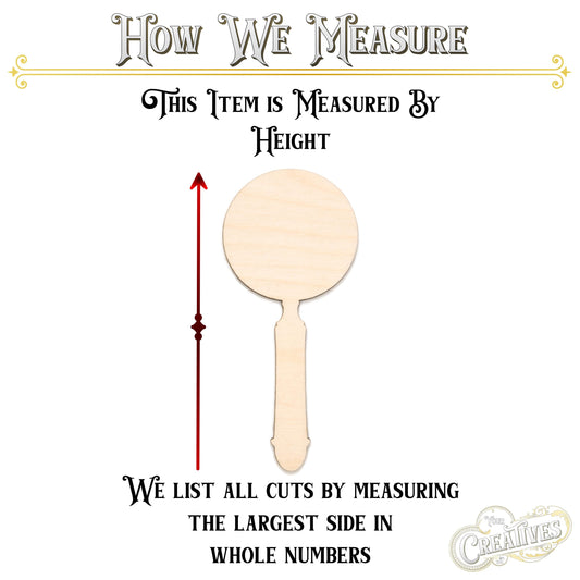 Magnifying Glass Blank Wood Cutout - Laser Cut Unfinished Craft Shape - Multiple Sizes