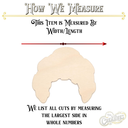 Croissant Arch Blank Wood Cutout- Laser Cut Unfinished Craft Shape - Multiple Sizes