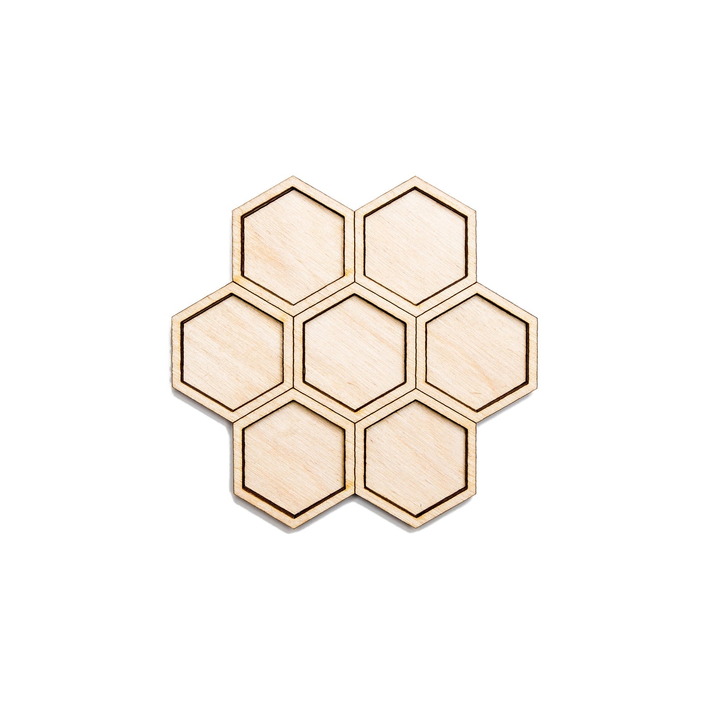 Honeycomb Round-Two Layer-Wood Cutout-Bee Theme Wood Decor-3D Honeycomb-Various Sizes-Cute Honeycomb Decor-Textured Honeycomb-Wood Accents