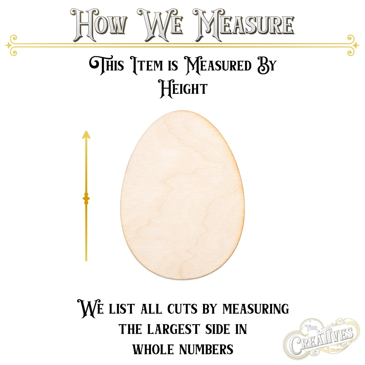 Egg Blank Wood Cutout-Easter Egg Blanks-Various Sizes-DIY Crafts-Egg Decor-Easter Decor-Egg Wood Shape