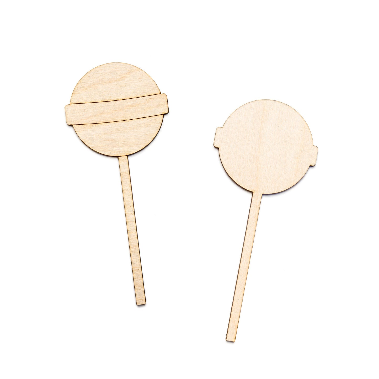 Lollipop Banded-Wood Cutout-Candy Theme Wood Decor-Sweets And Desserts Decor-Various Sizes-DIY Crafts-Candy Party Decor-Classic Lollipop
