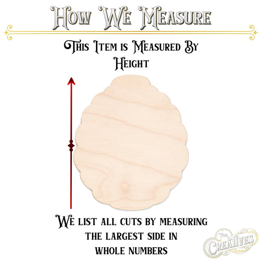 Beehive Solid Blank Wood Cutout - Laser Cut Unfinished Craft Shape - Multiple Sizes