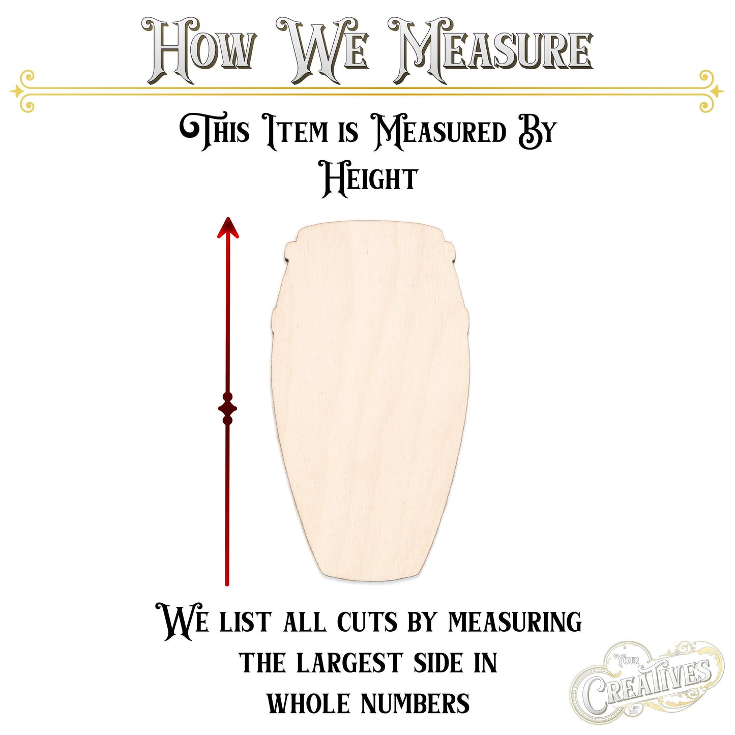 Conga Drum Blank Wood Cutout - Laser Cut Unfinished Craft Shape - Multiple Sizes