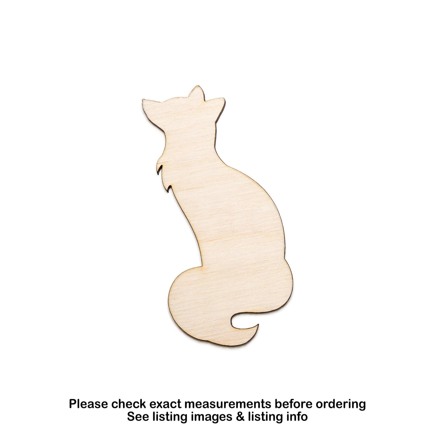 Fox Sitting Blank Wood Cutout - Laser Cut Unfinished Craft Shape - Multiple Sizes