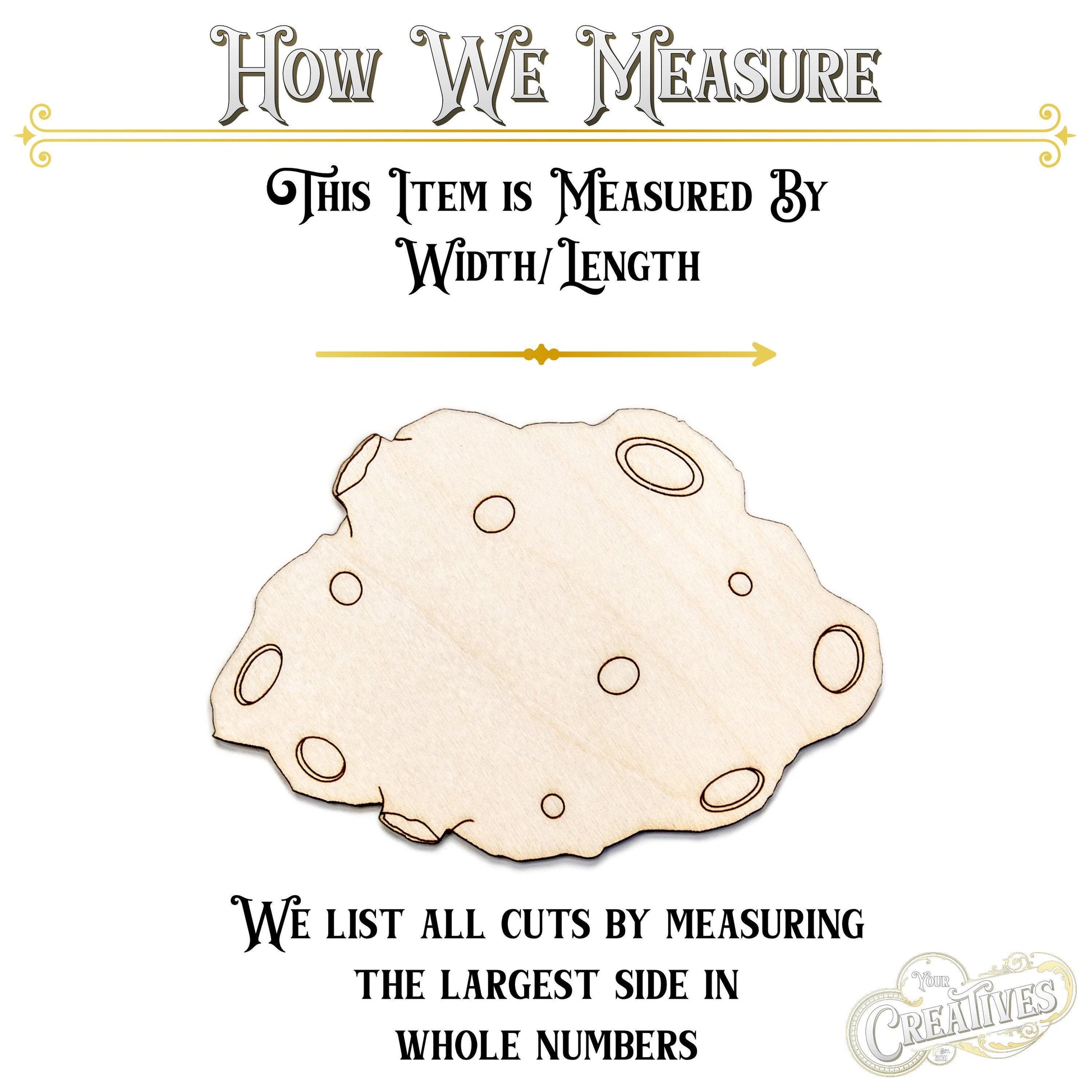 Meteor Wood Cutout - Laser Cut Unfinished Craft Shape - Multiple Sizes
