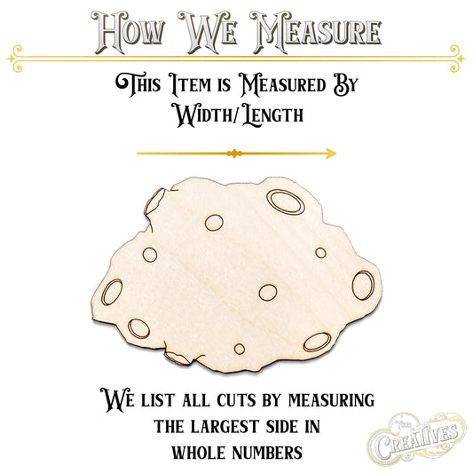 Meteor Wood Cutout - Laser Cut Unfinished Craft Shape - Multiple Sizes