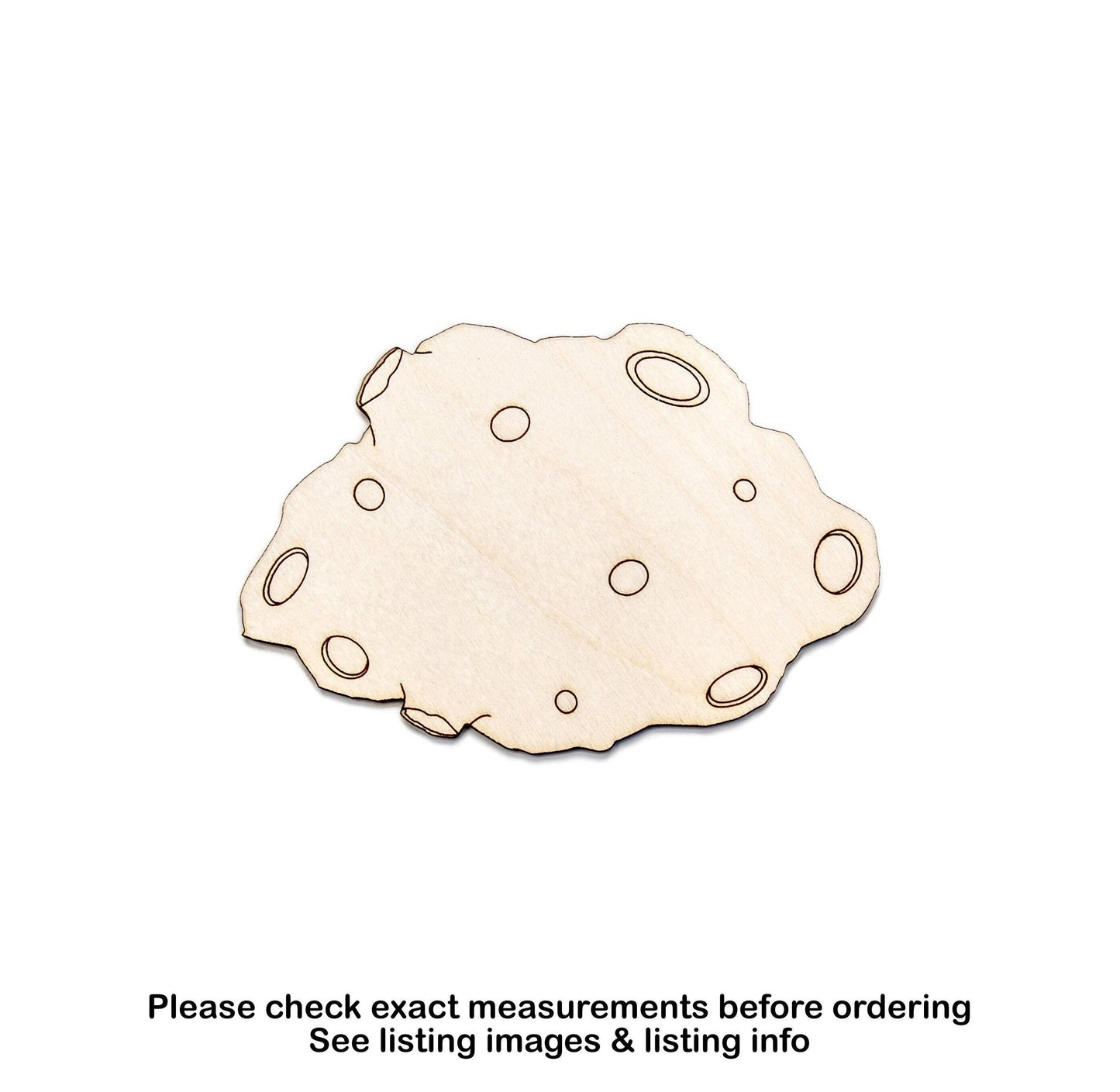 Meteor Wood Cutout - Laser Cut Unfinished Craft Shape - Multiple Sizes