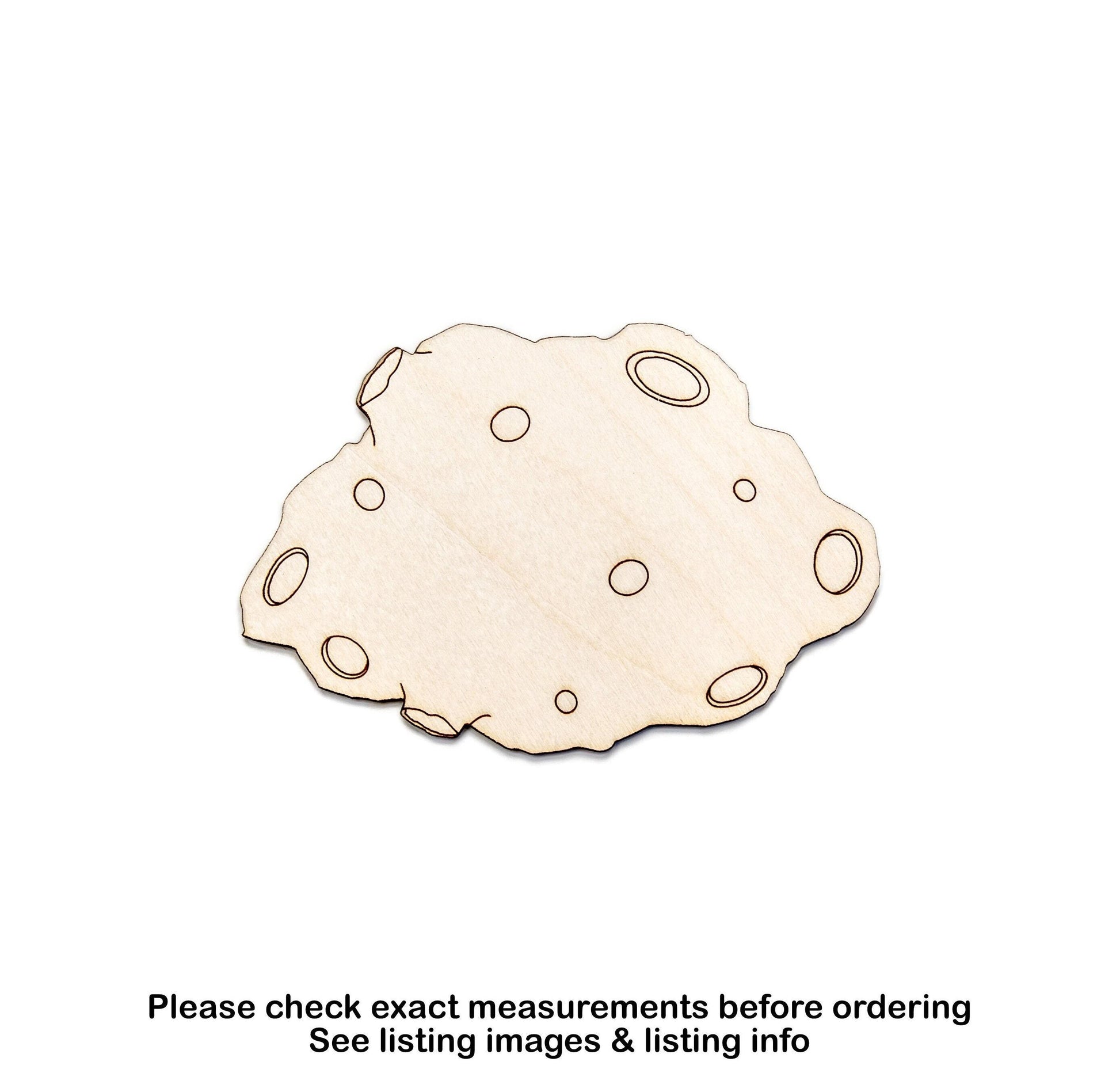 Meteor Wood Cutout - Laser Cut Unfinished Craft Shape - Multiple Sizes
