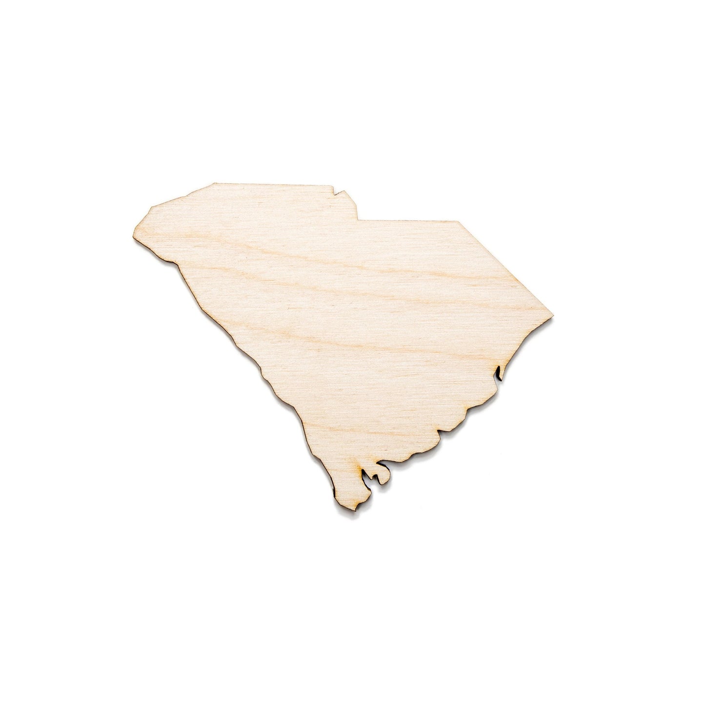 South Carolina State Wood Cutout - Laser Cut Unfinished Craft Shape - Multiple Sizes
