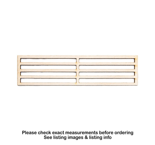 Music Staff Straight Wood Cutout - Laser Cut Unfinished Craft Shape - Multiple Sizes
