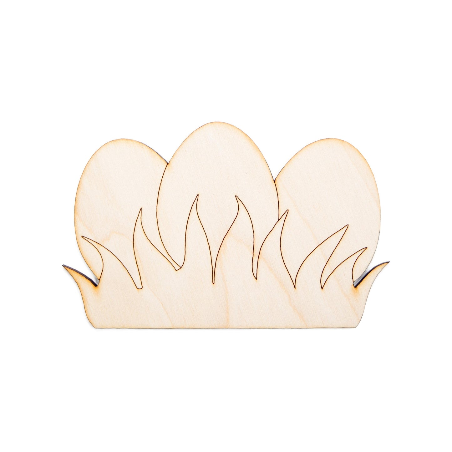Eggs On Grass Blank Wood Cutout - Laser Cut Unfinished Craft Shape - Multiple Sizes