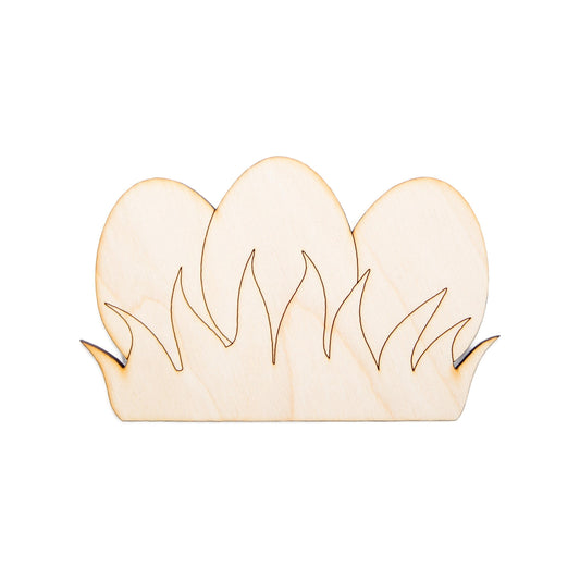 Eggs On Grass Blank Wood Cutout - Laser Cut Unfinished Craft Shape - Multiple Sizes