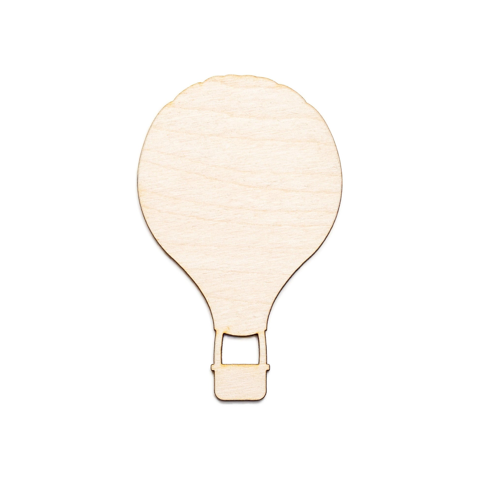 Air Balloon Blank Wood Cutout - Laser Cut Unfinished Craft Shape - Multiple Sizes