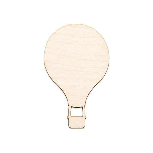 Air Balloon Blank Wood Cutout - Laser Cut Unfinished Craft Shape - Multiple Sizes