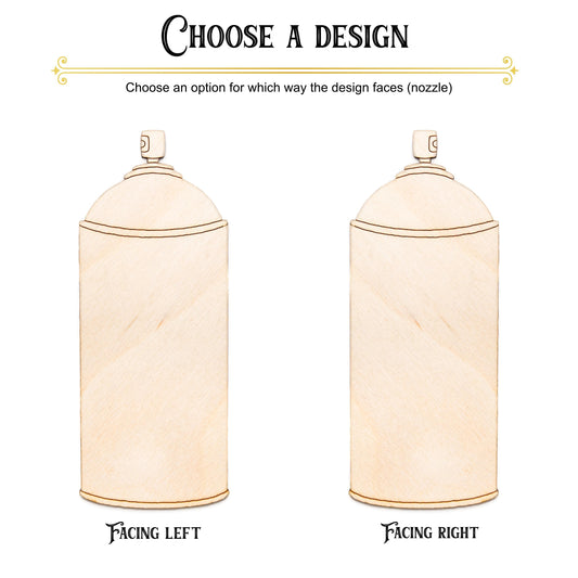 Spray Paint Can Blank Wood Cutout - Laser Cut Unfinished Craft Shape - Multiple Sizes