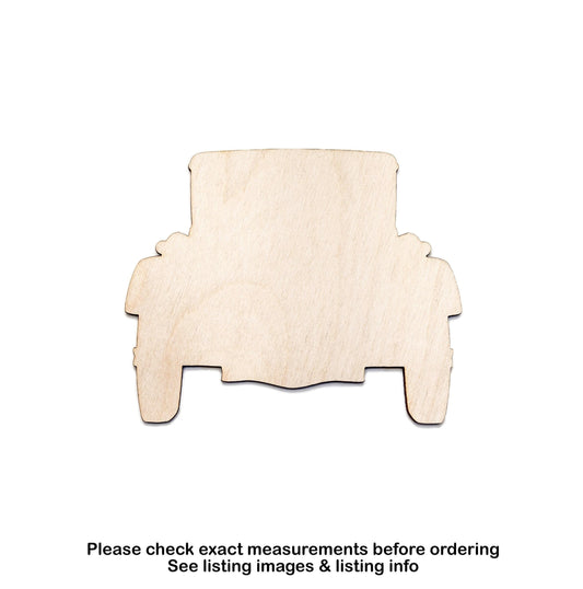 Classic Car Blank Wood Cutout - Laser Cut Unfinished Craft Shape - Multiple Sizes