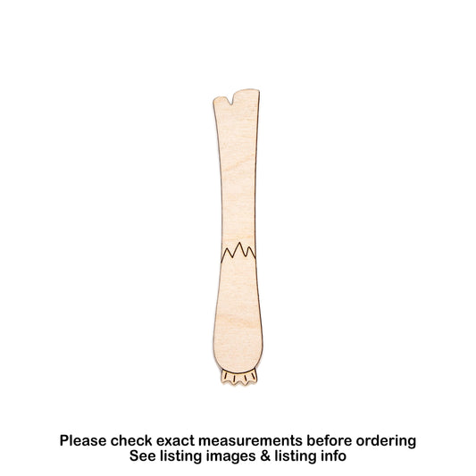 Green Onion Detailed Wood Cutout - Laser Cut Unfinished Craft Shape - Multiple Sizes