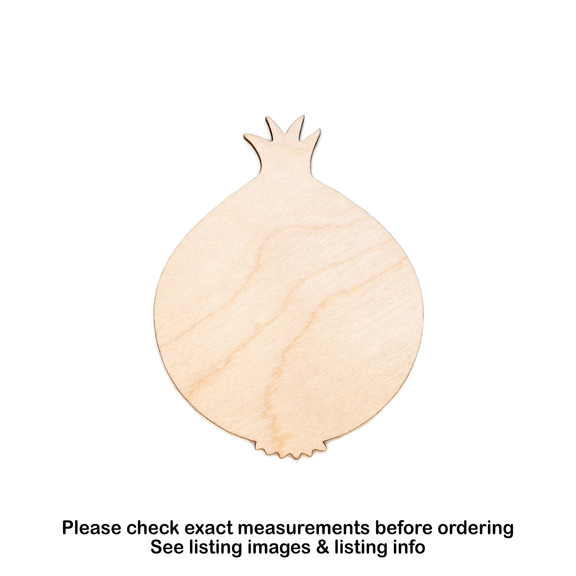 Onion Blank Wood Cutout - Laser Cut Unfinished Craft Shape - Multiple Sizes