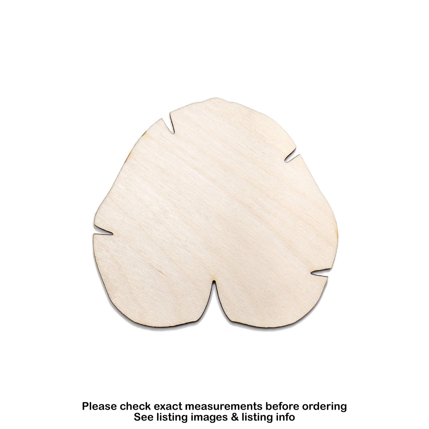 Lily Pad Blank Wood Cutout - Laser Cut Unfinished Craft Shape - Multiple Sizes
