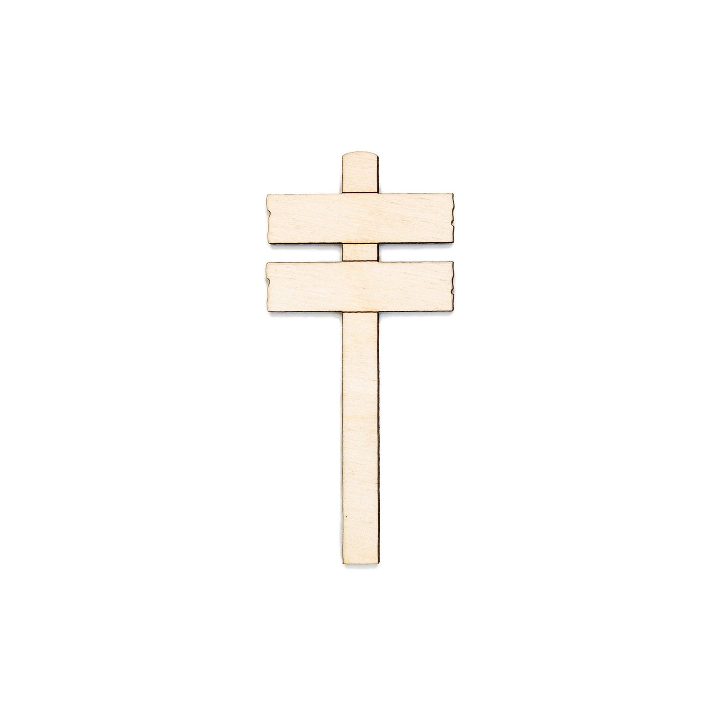 Rectangle Plank Sign Post Wood Cutout - Laser Cut Unfinished Craft Shape - Multiple Sizes