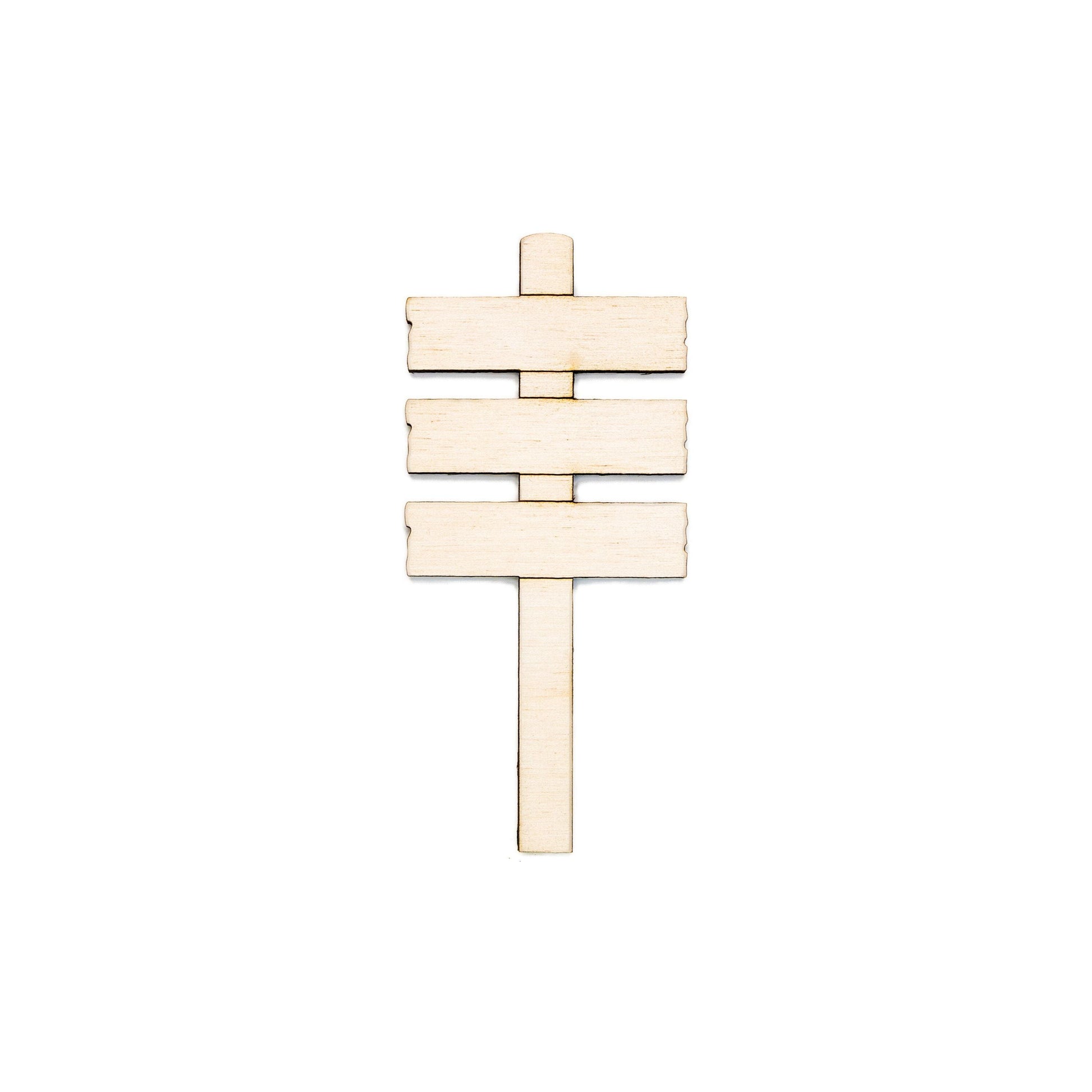 Rectangle Plank Sign Post Wood Cutout - Laser Cut Unfinished Craft Shape - Multiple Sizes