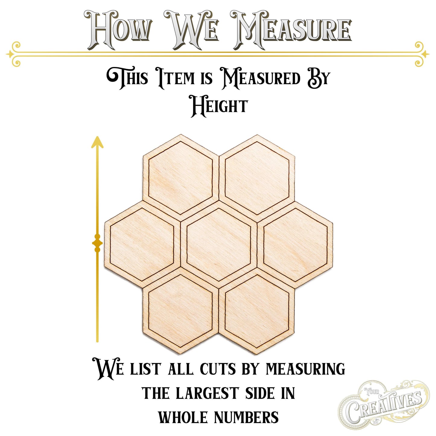 Honeycomb Round Wood Cutout - Laser Cut Unfinished Craft Shape - Multiple Sizes