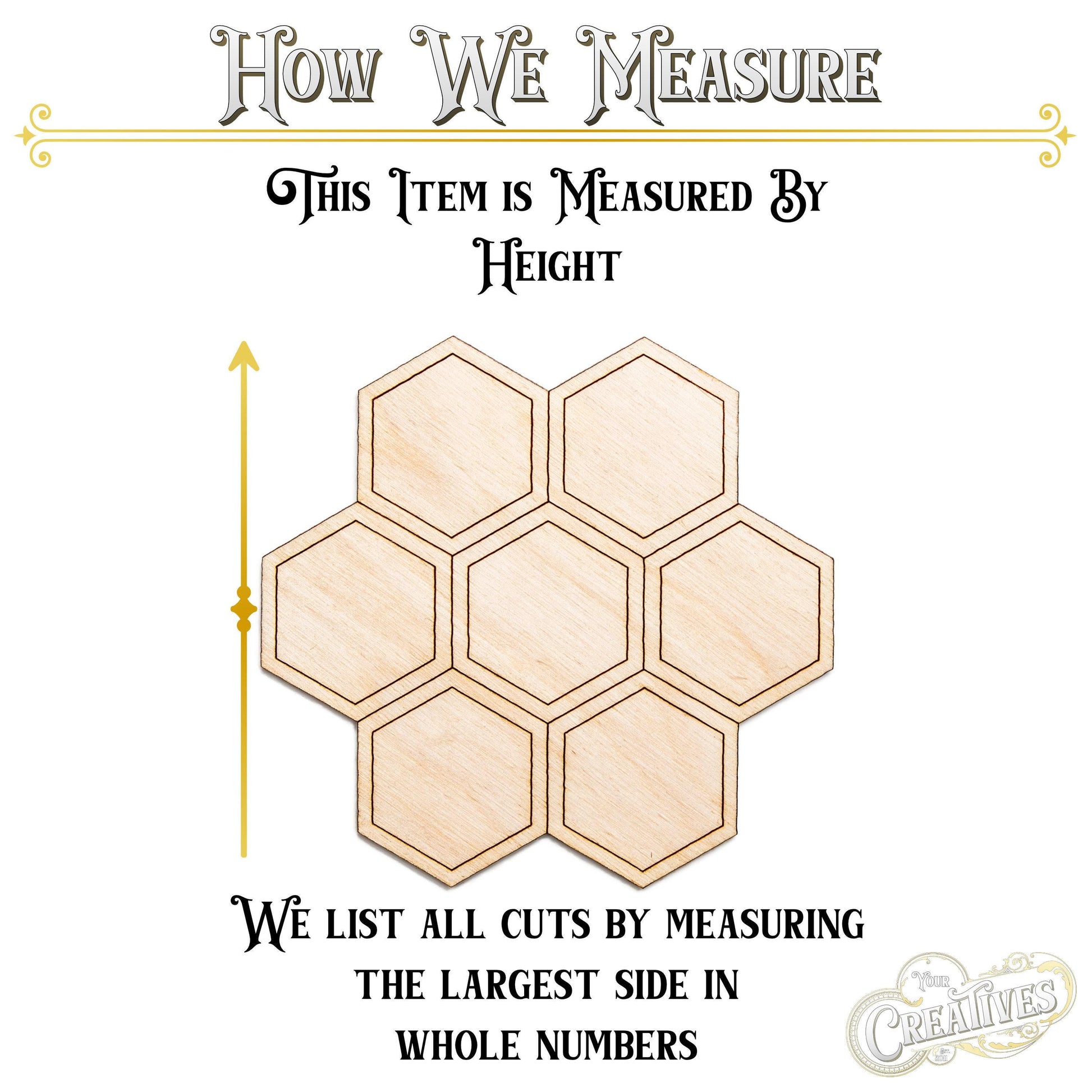 Honeycomb Round Wood Cutout - Laser Cut Unfinished Craft Shape - Multiple Sizes