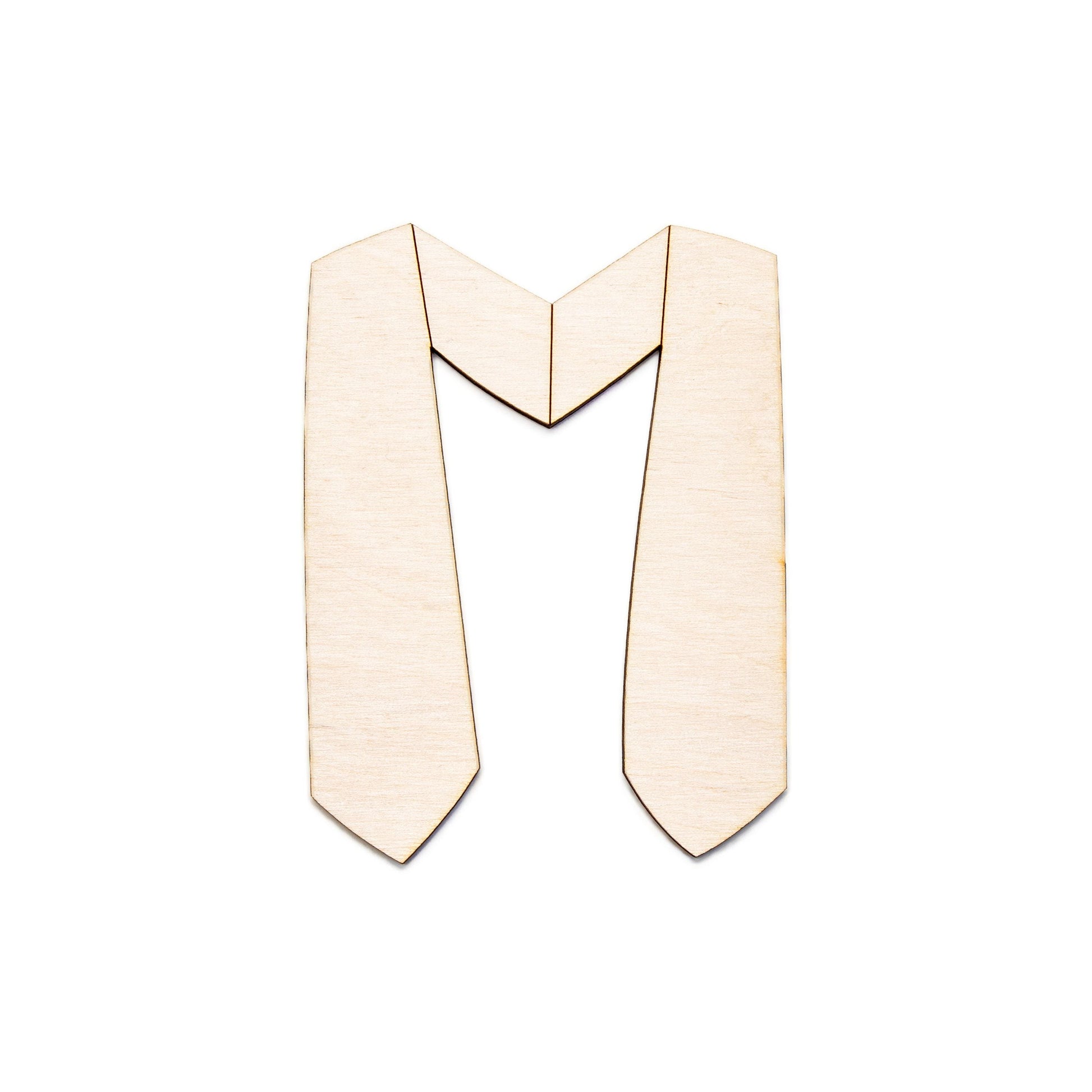 Graduation Stole Wood Cutout - Laser Cut Unfinished Craft Shape - Multiple Sizes