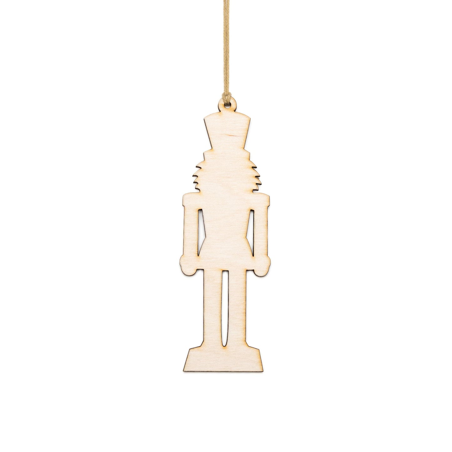 Royal Soldier Nutcracker Blank Wood Ornament - Laser Cut Unfinished Holiday Craft Shape