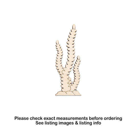 Kelp Seaweed Wood Cutout - Laser Cut Unfinished Craft Shape - Multiple Sizes