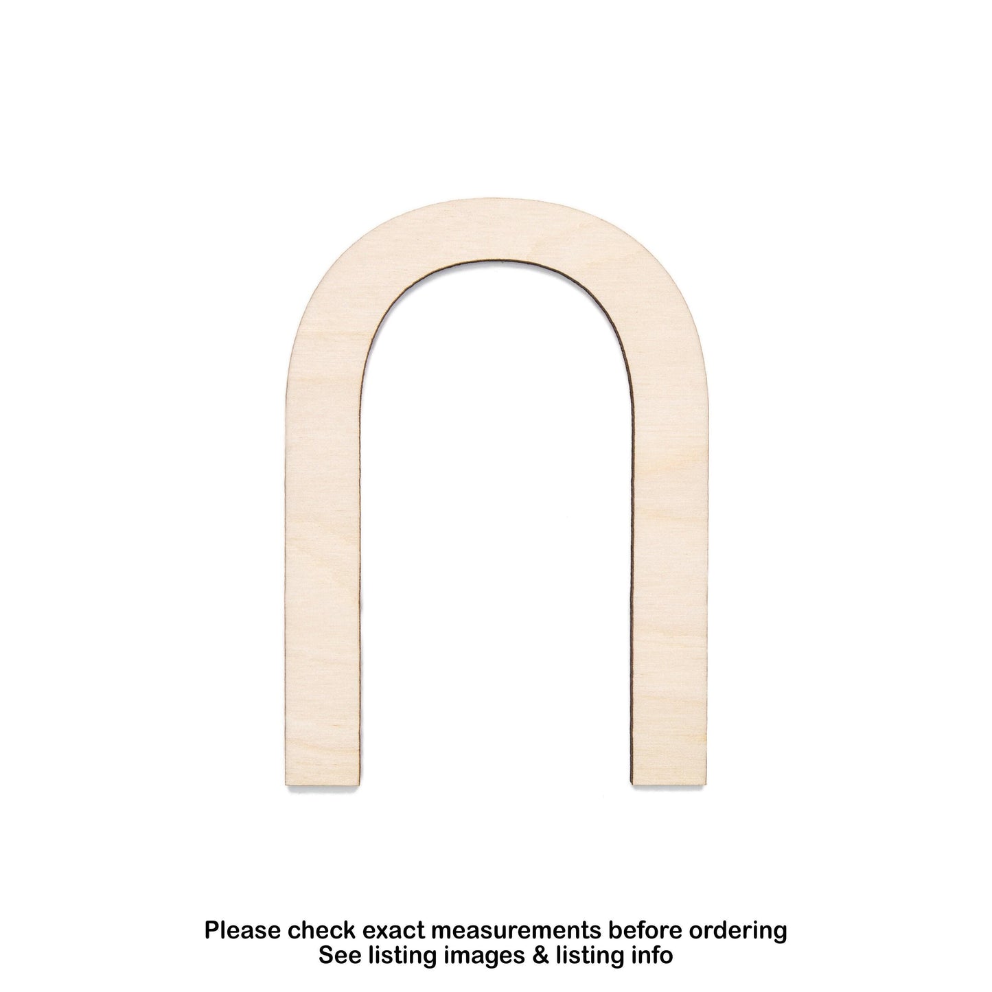 Arch Blank Blank Wood Cutout - Laser Cut Unfinished Craft Shape - Multiple Sizes