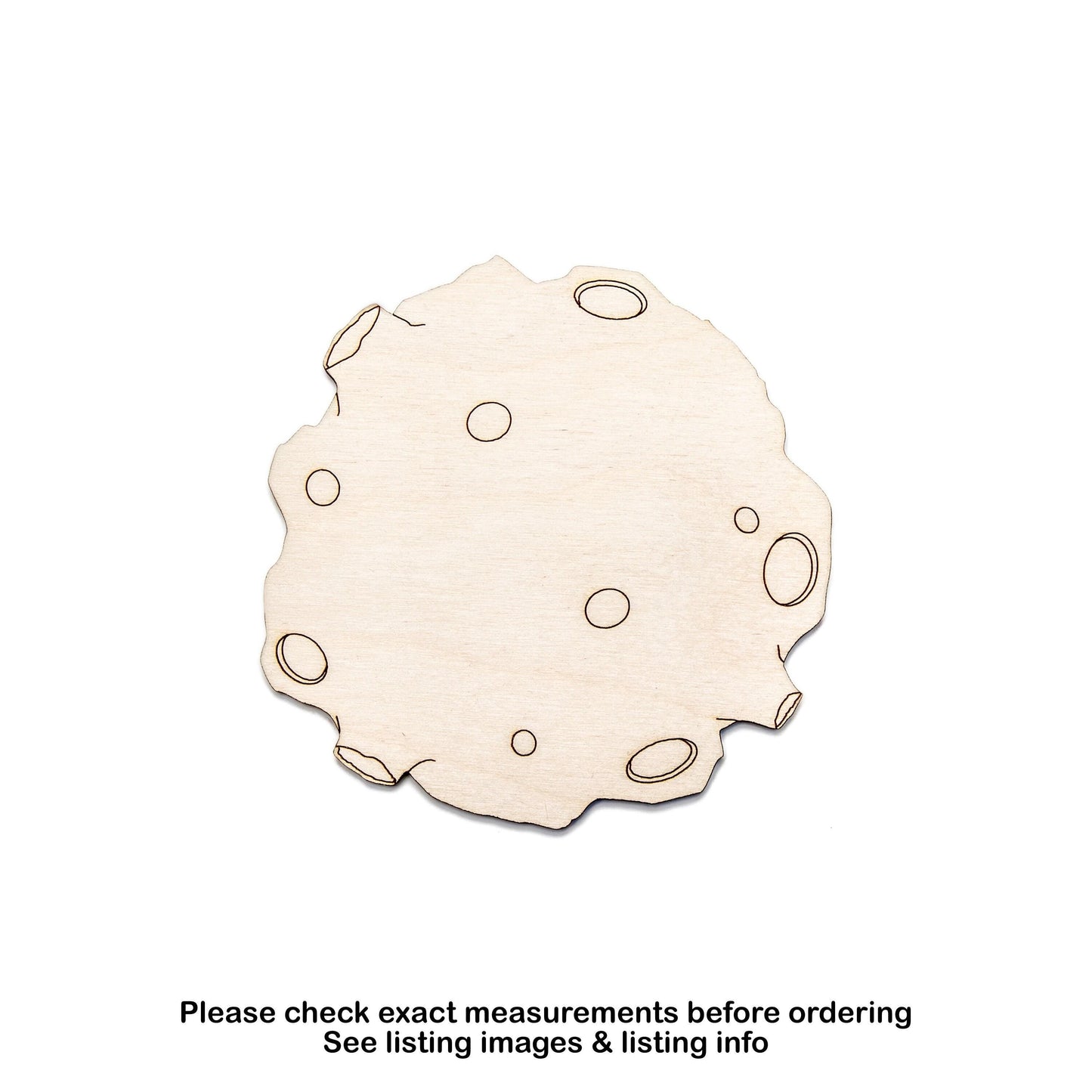 Meteor Round Wood Cutout - Laser Cut Unfinished Craft Shape - Multiple Sizes