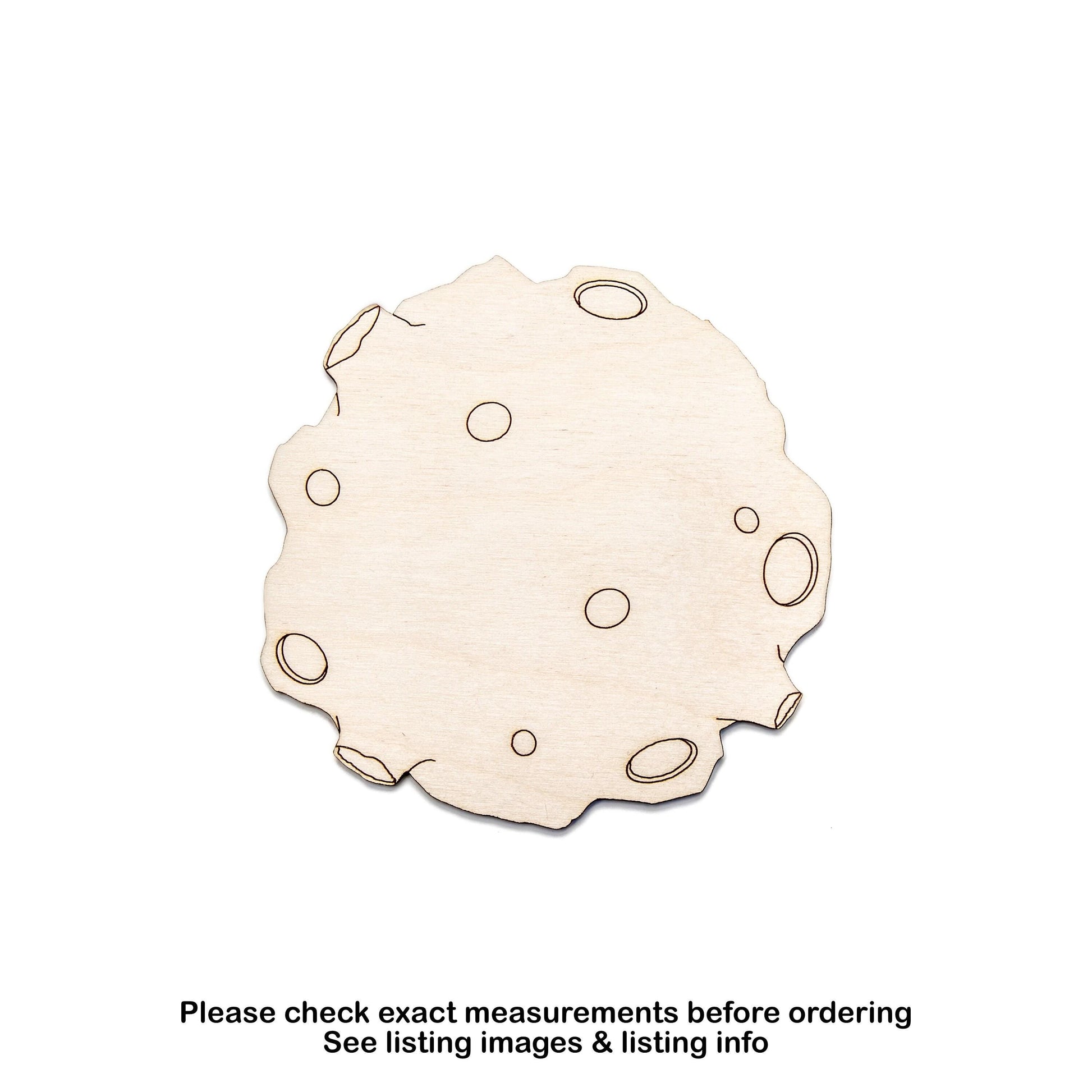 Meteor Round Wood Cutout - Laser Cut Unfinished Craft Shape - Multiple Sizes