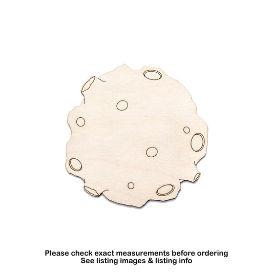 Meteor Round Wood Cutout - Laser Cut Unfinished Craft Shape - Multiple Sizes