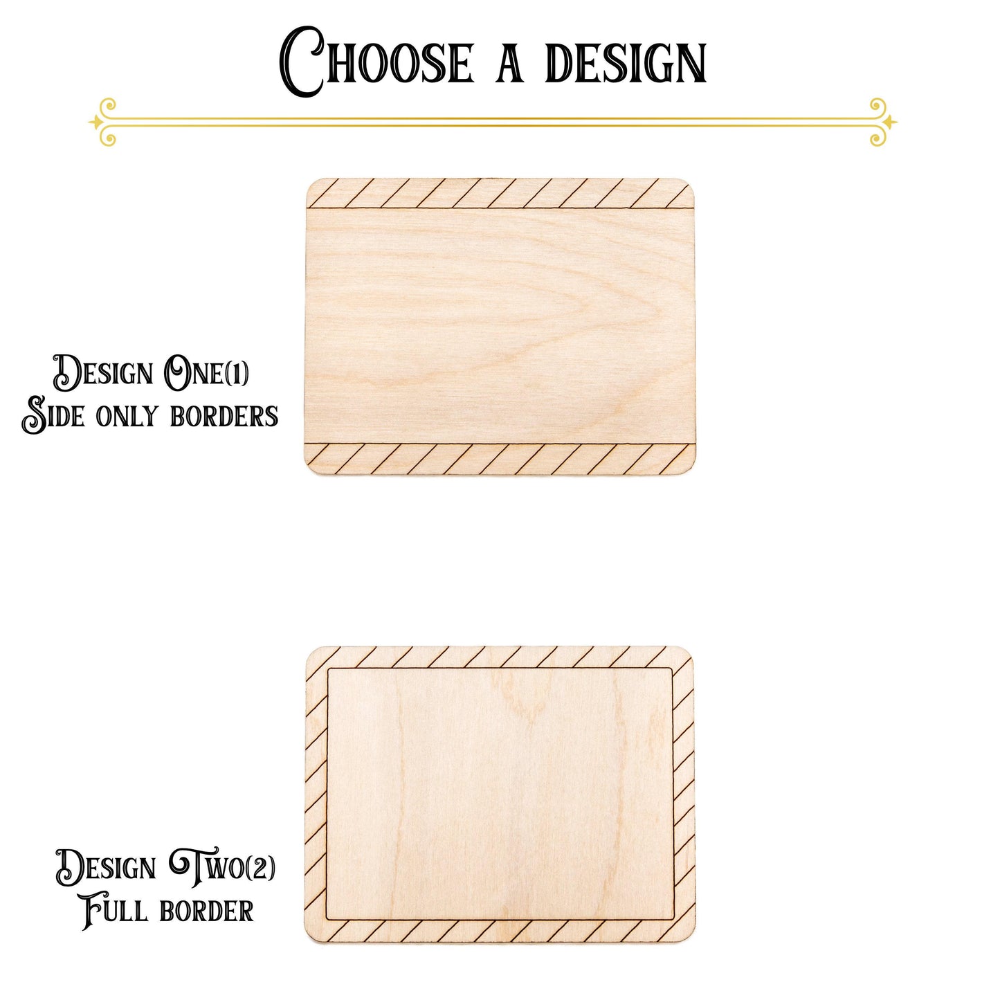 Hazard Sign Wood Cutout - Laser Cut Unfinished Craft Shape - Multiple Sizes