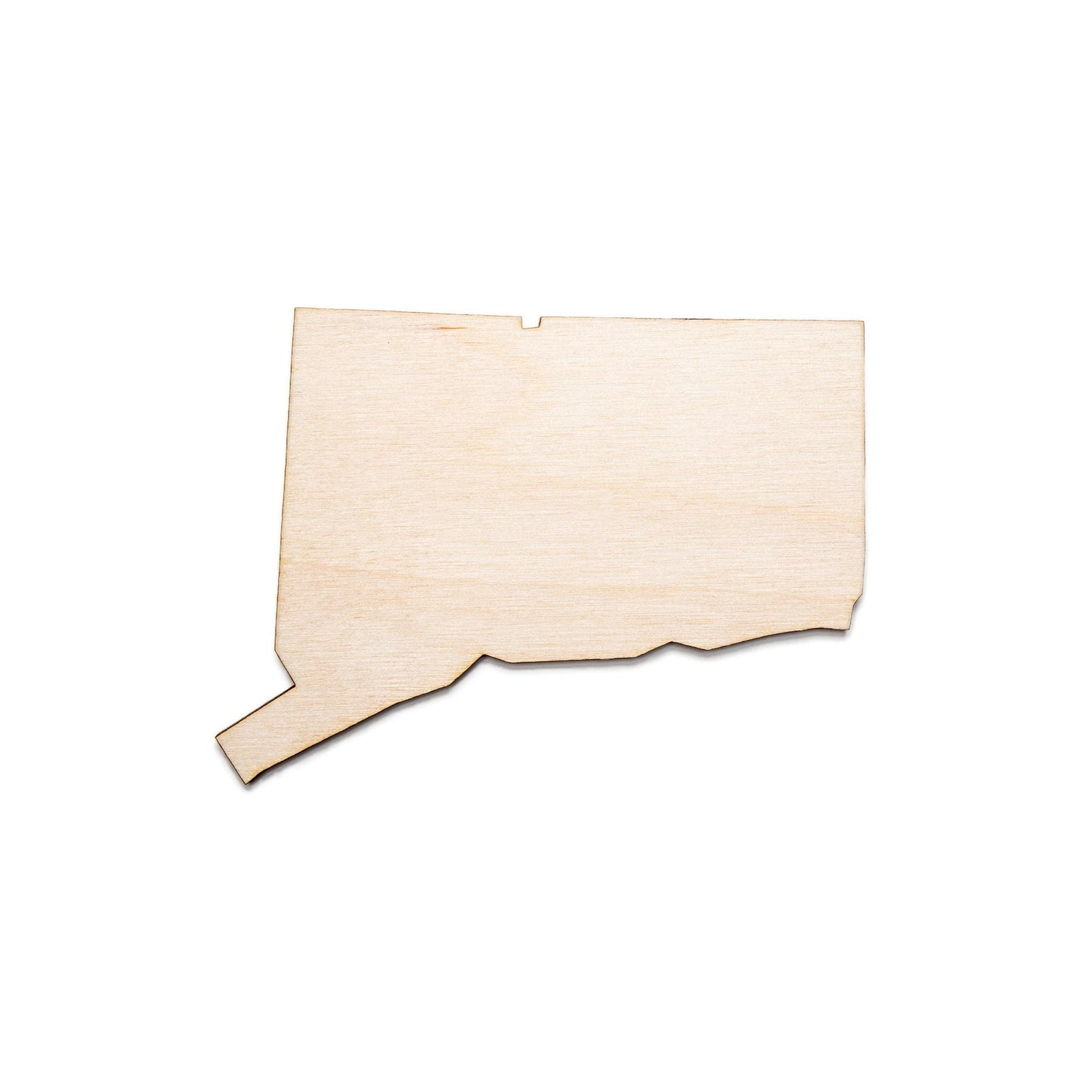 Connecticut Wood Cutout - Laser Cut Unfinished Craft Shape - Multiple Sizes