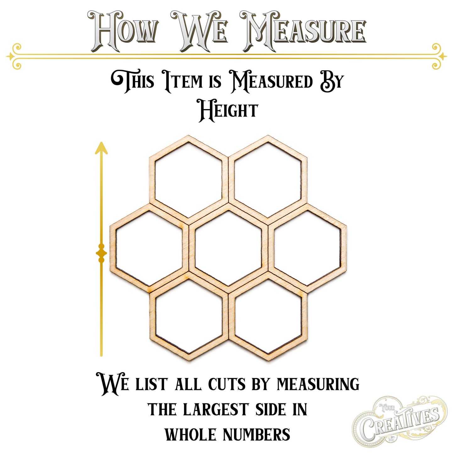 Honeycomb Round Open Detailed Wood Cutout - Laser Cut Unfinished Craft Shape - Multiple Sizes