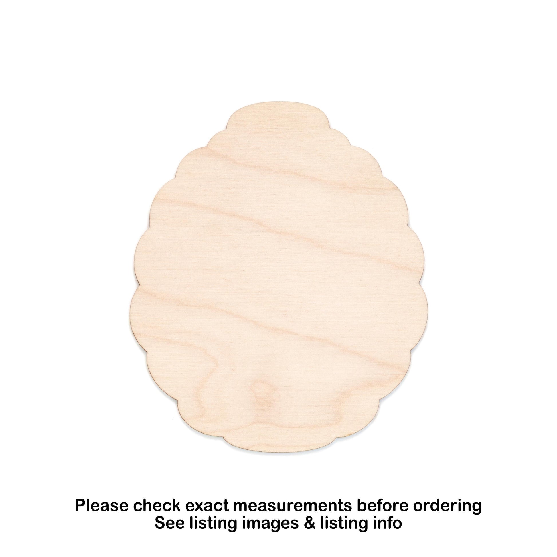 Beehive Solid Blank Wood Cutout - Laser Cut Unfinished Craft Shape - Multiple Sizes
