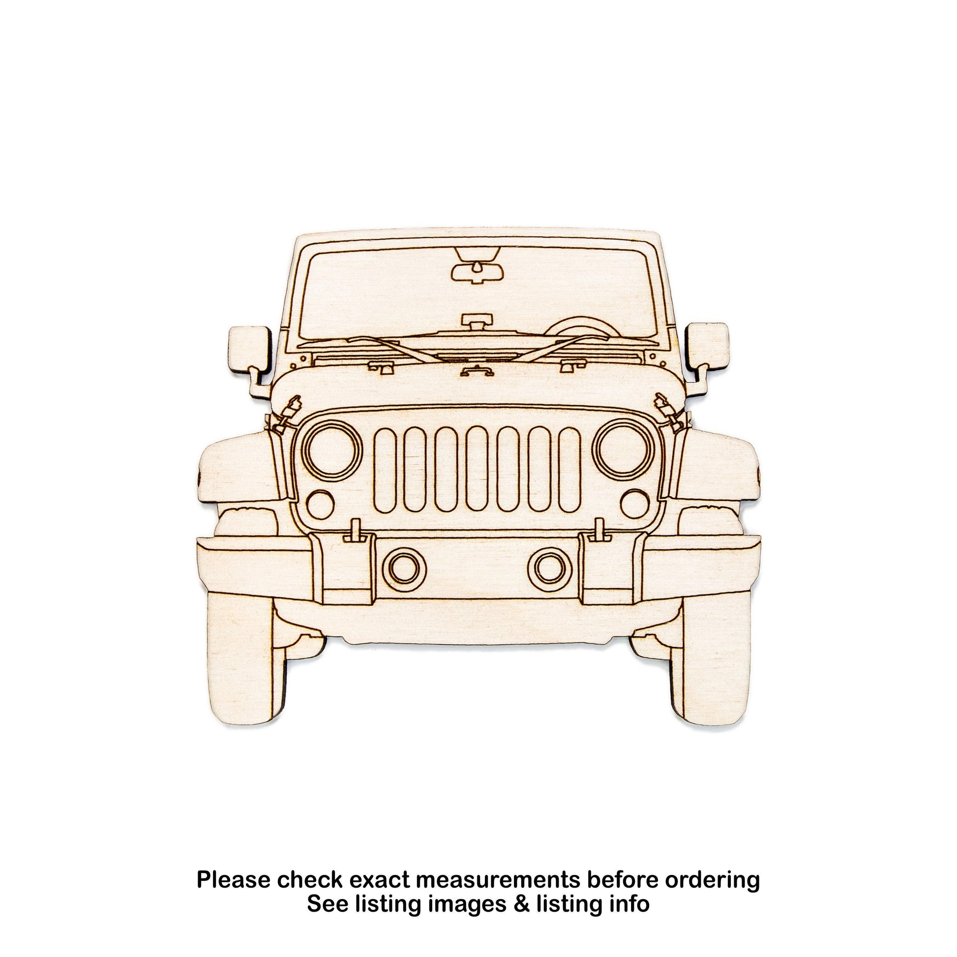 Off Road Vehicle Wood Cutout - Laser Cut Unfinished Craft Shape - Multiple Sizes